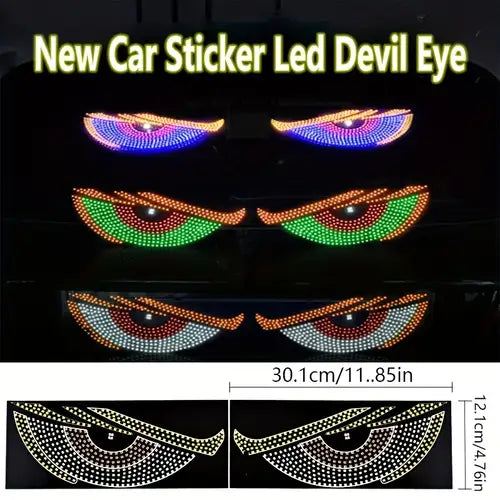 24V 2pcs Dynamic Big Angry Eyes Light for Cars, Trucks or Rooms