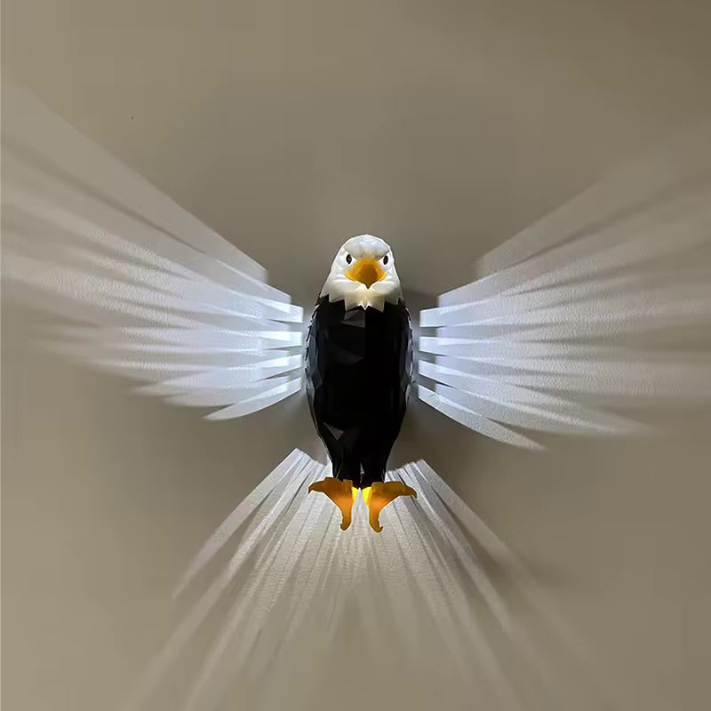 3D Wall Lamp Eagle Shape Projector Modern Creative Atmosphere Lamp Light 3D Print Body Animal Lighting