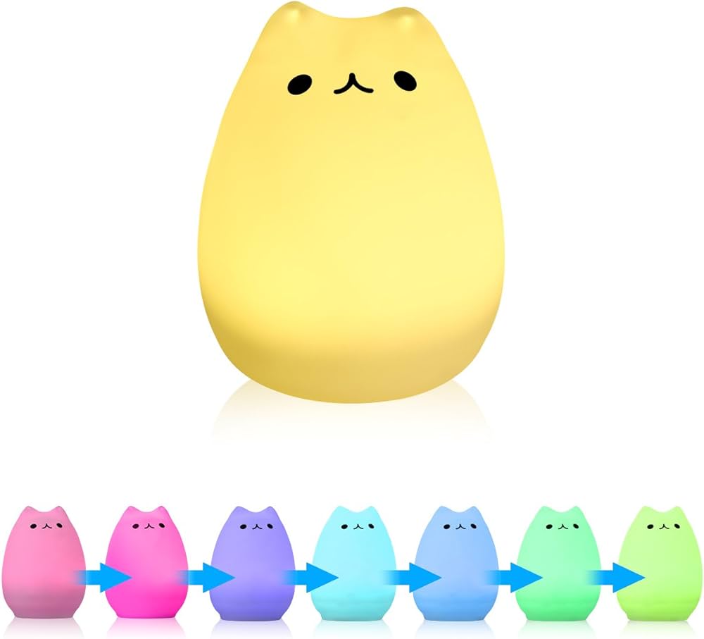 Silicon Table Cat Lamp