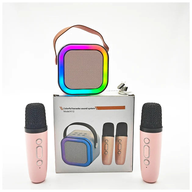 K12 KARAOKE 2 MIC SPEAKER BLUE 7 W Bluetooth
Party Speaker (Blue, 2.0 Channel)