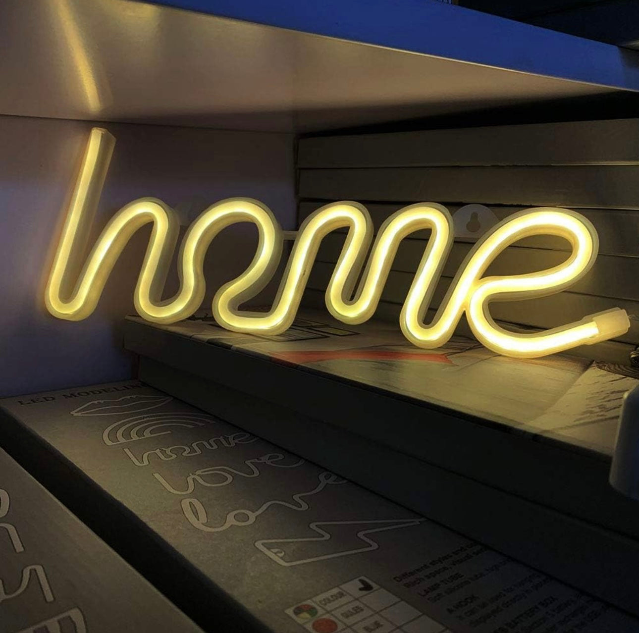 Neon Light Sign,LED Warm White Home Shaped Neon Letter Sign, Neon Sign Letters Light Art Home Decor Lights,Marquee Signs Wall Decor for Kids Girl Child Room,Christmas,Birthday Party,Wedding