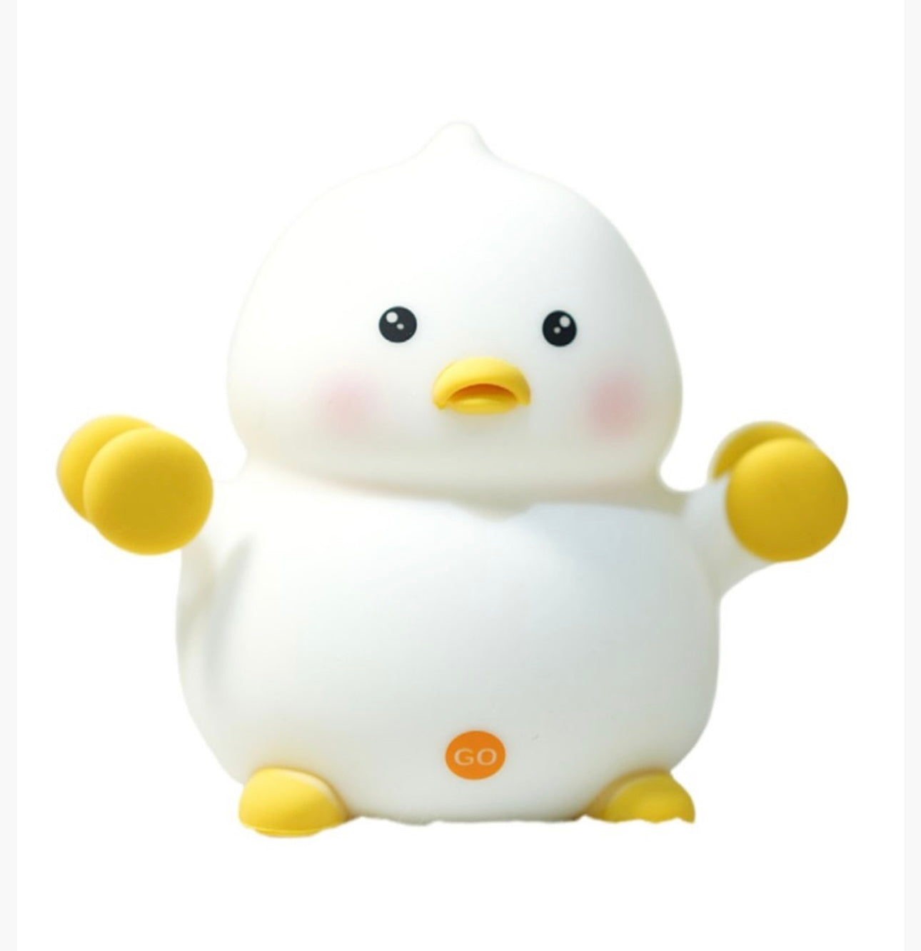 Cute Duck Lamp Silicone Night Light LED Bedside Lamp Nursery Nightlight with 30 Minutes Timer
