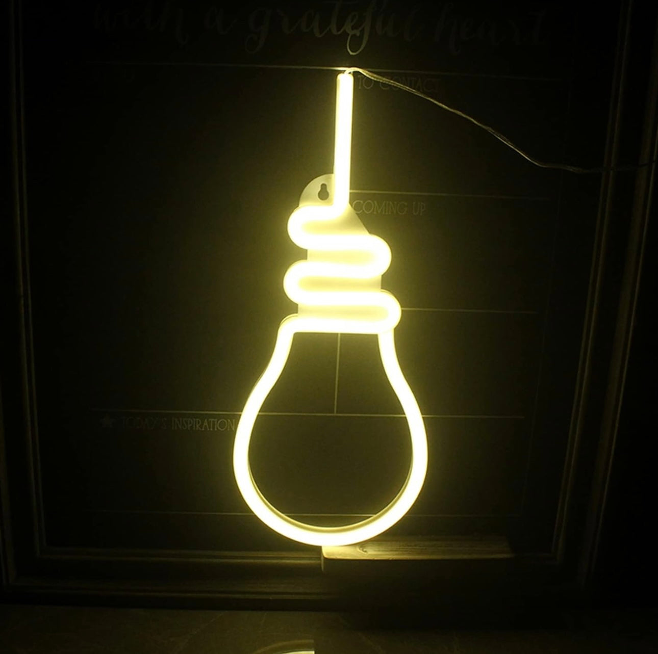 LED Neon Sign Light Bulb LED Neon Signs, Custom Sign Neon Lights, Party Store Restaurant Advertising Home Decor Lamp, 35X14.5Cm,Warm White