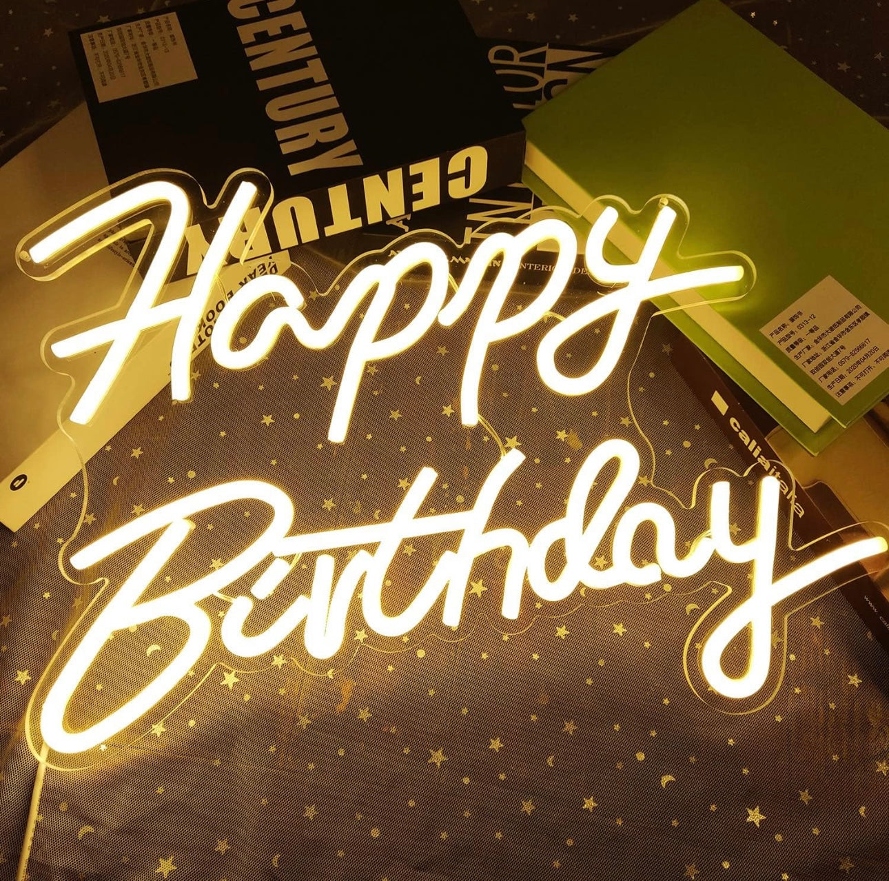 Happy Birthday Neon Sign LED Neon Light for Wall Decoration USB Power Letter Light Signs for Home Bedroom Bar Club Birthday Party Decoration Birthday Gift