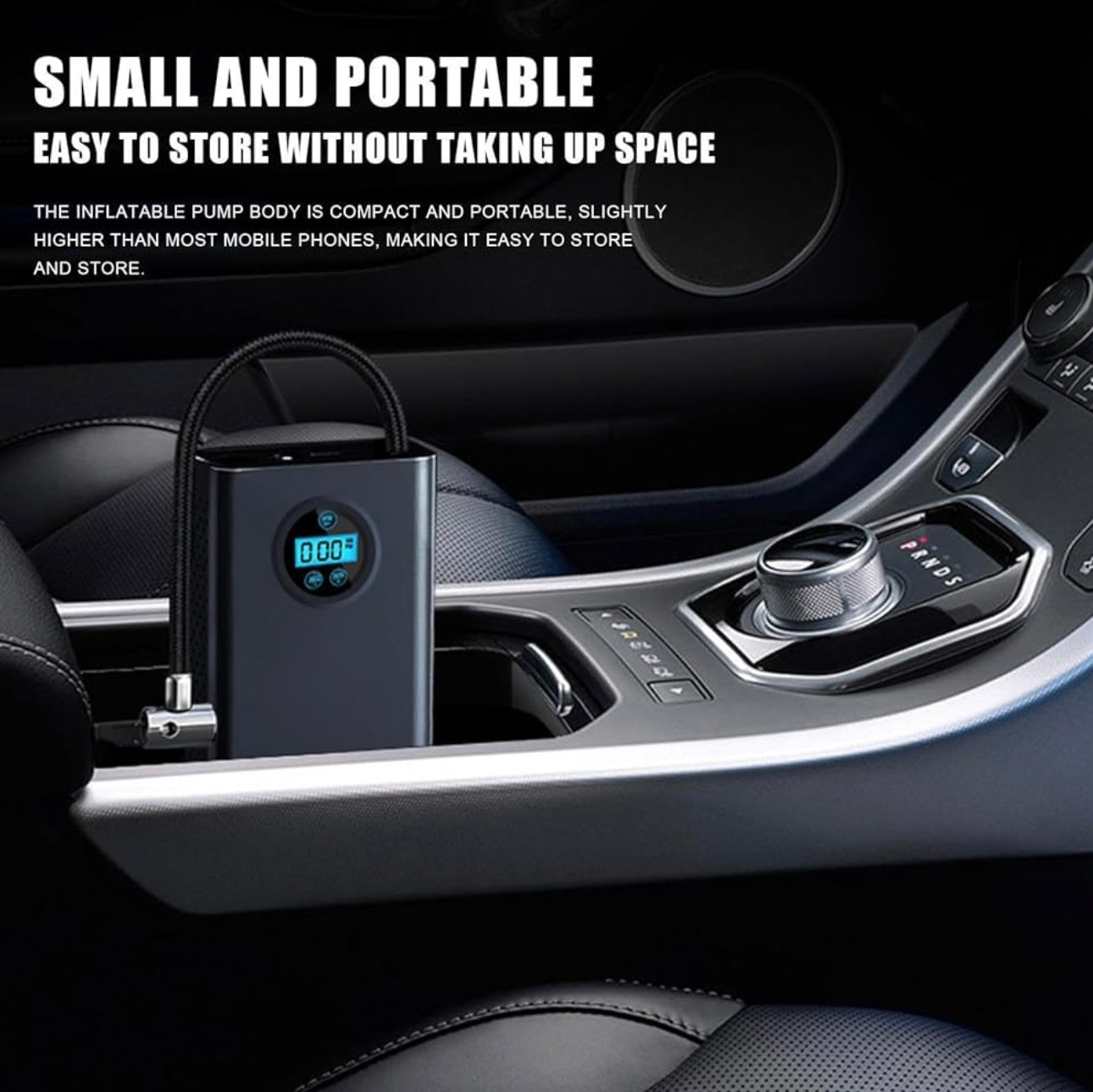 Portable Air Compressor - 150PSI High Speed Pumping Air Compressor with Real Time Display - Outdoor Tire Accessories for Motorcycles, Battery Cars, Cars, Bicycles