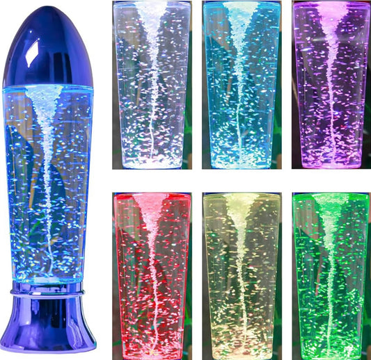 Tornado Lamp LED Color Changing,Tornado Maker Science Toy, Battery/USB Cable Operated,Christmas Day Decoration Blue