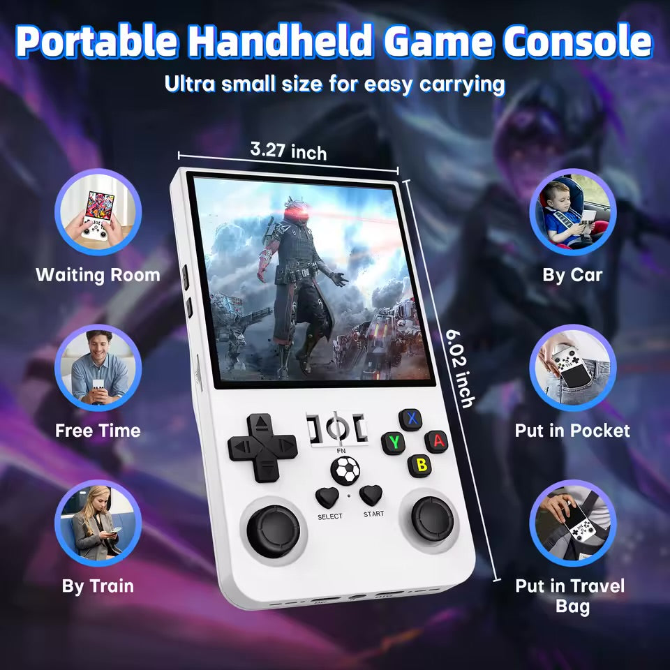 Open Source R36 MAX Retro Handheld Video Game Console 4.0 Inch IPS Screen Linux System