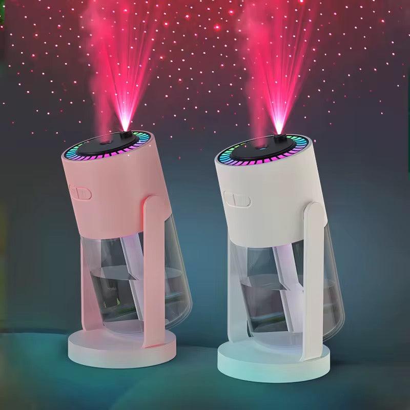 Mini Air Humidifier with Starry Sky Lights Aromatherapy Essential Oil Ultrasonic Diffuser Color Night Light Lamp Humidifier