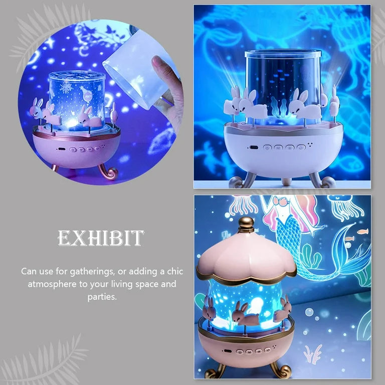 Star Projector Nightlight Desk Light USB Night Light Desk Lamp Fairy Night Projector Decorative Vibe Lamp Girl