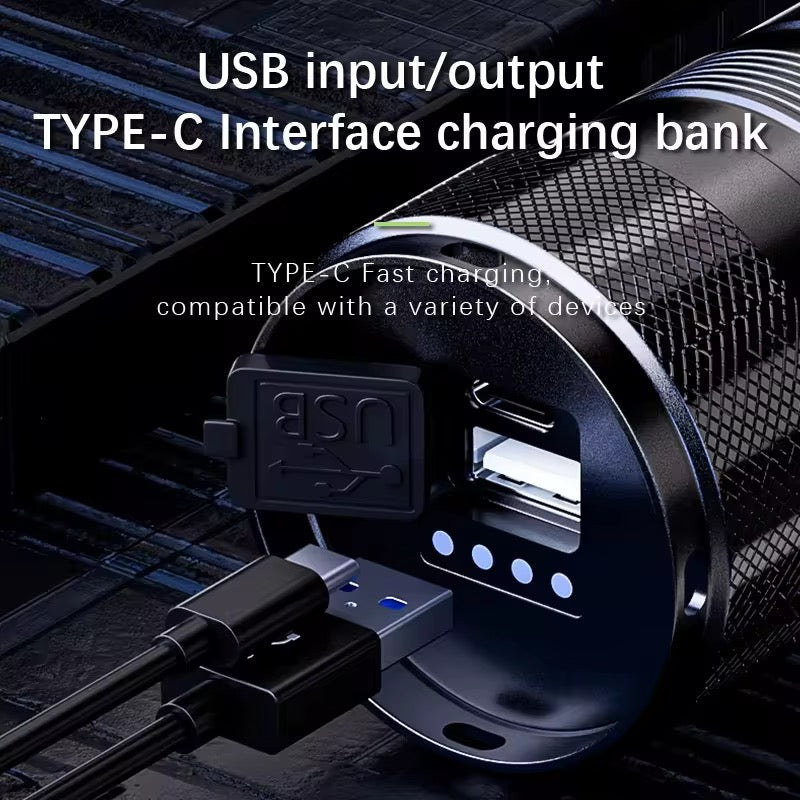 2025 Portable Usb Multi-Function Long Life
White Laser Light Flash Flashlight