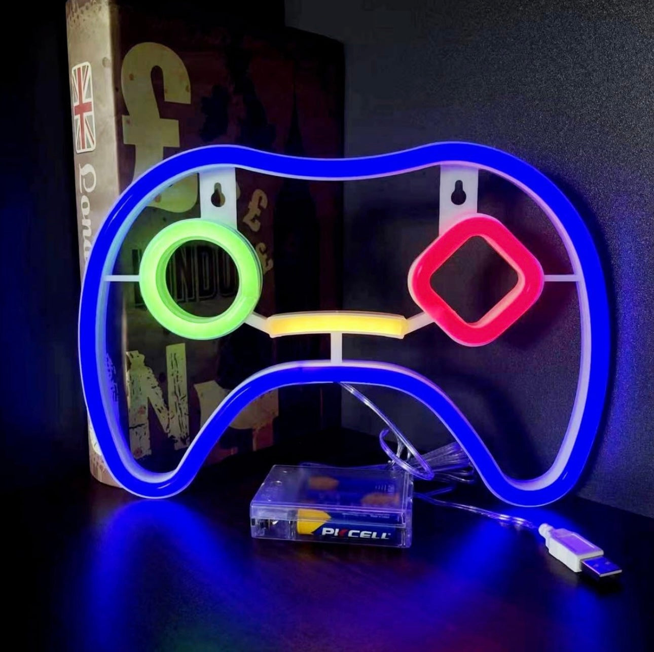 Neon Night Light, Game Neon Signs,Gamer Room Decor,LED Game Neon Sign,Led Neon Light Game Neon Signs for Kids Game Room Bar Bedroom Home Decoration