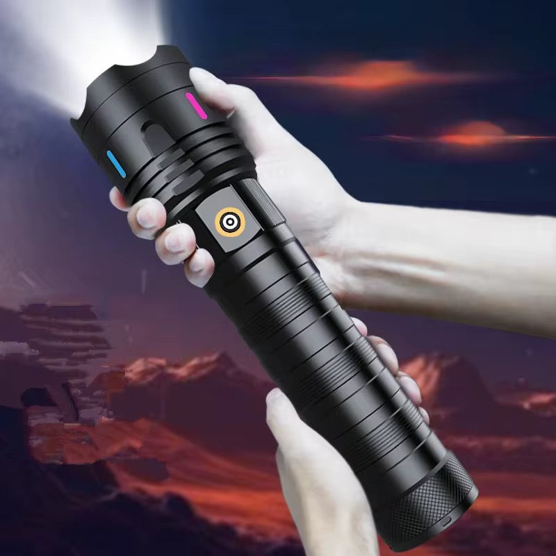 2025 Portable Usb Multi-Function Long Life
White Laser Light Flash Flashlight