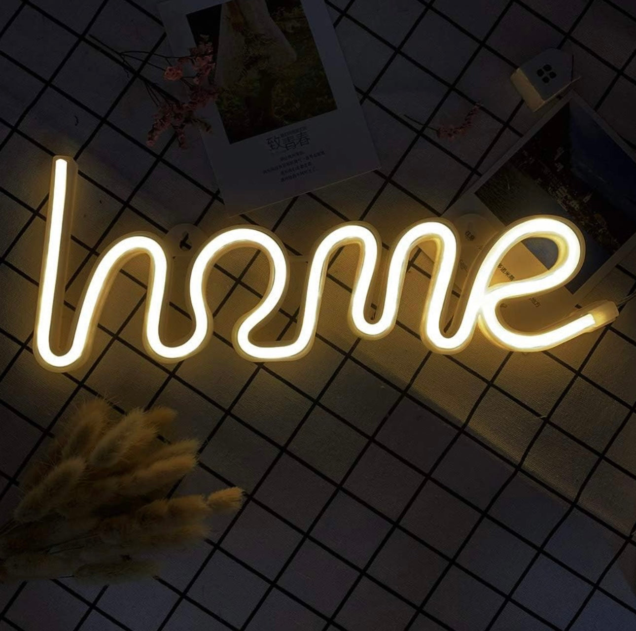 Neon Light Sign,LED Warm White Home Shaped Neon Letter Sign, Neon Sign Letters Light Art Home Decor Lights,Marquee Signs Wall Decor for Kids Girl Child Room,Christmas,Birthday Party,Wedding