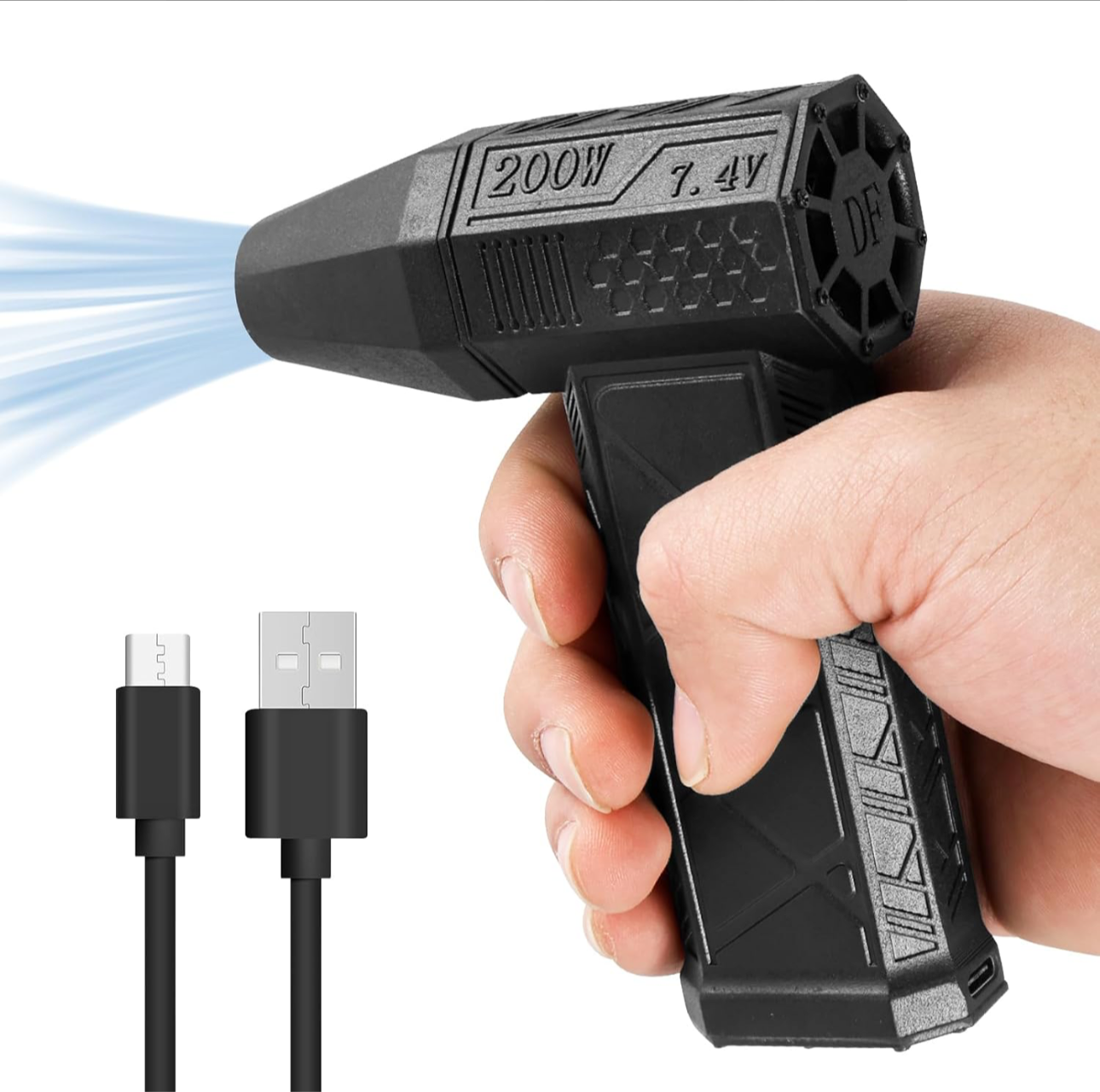 Mini Fan 130000 RPM Power Mini Jet Blower High Speed Brushless Motor Electric Jet Fan Violent Fan Air Blower Jet Dry Blower for Car Computer Keyboard