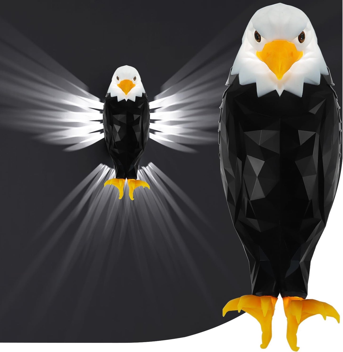 3D Wall Lamp Eagle Shape Projector Modern Creative Atmosphere Lamp Light 3D Print Body Animal Lighting