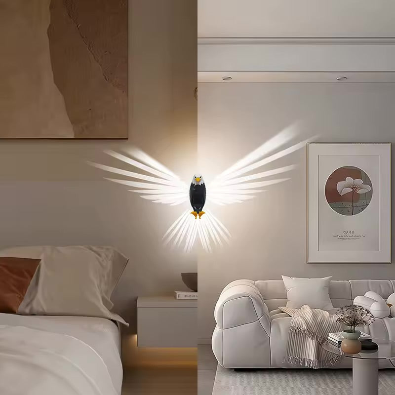 3D Wall Lamp Eagle Shape Projector Modern Creative Atmosphere Lamp Light 3D Print Body Animal Lighting