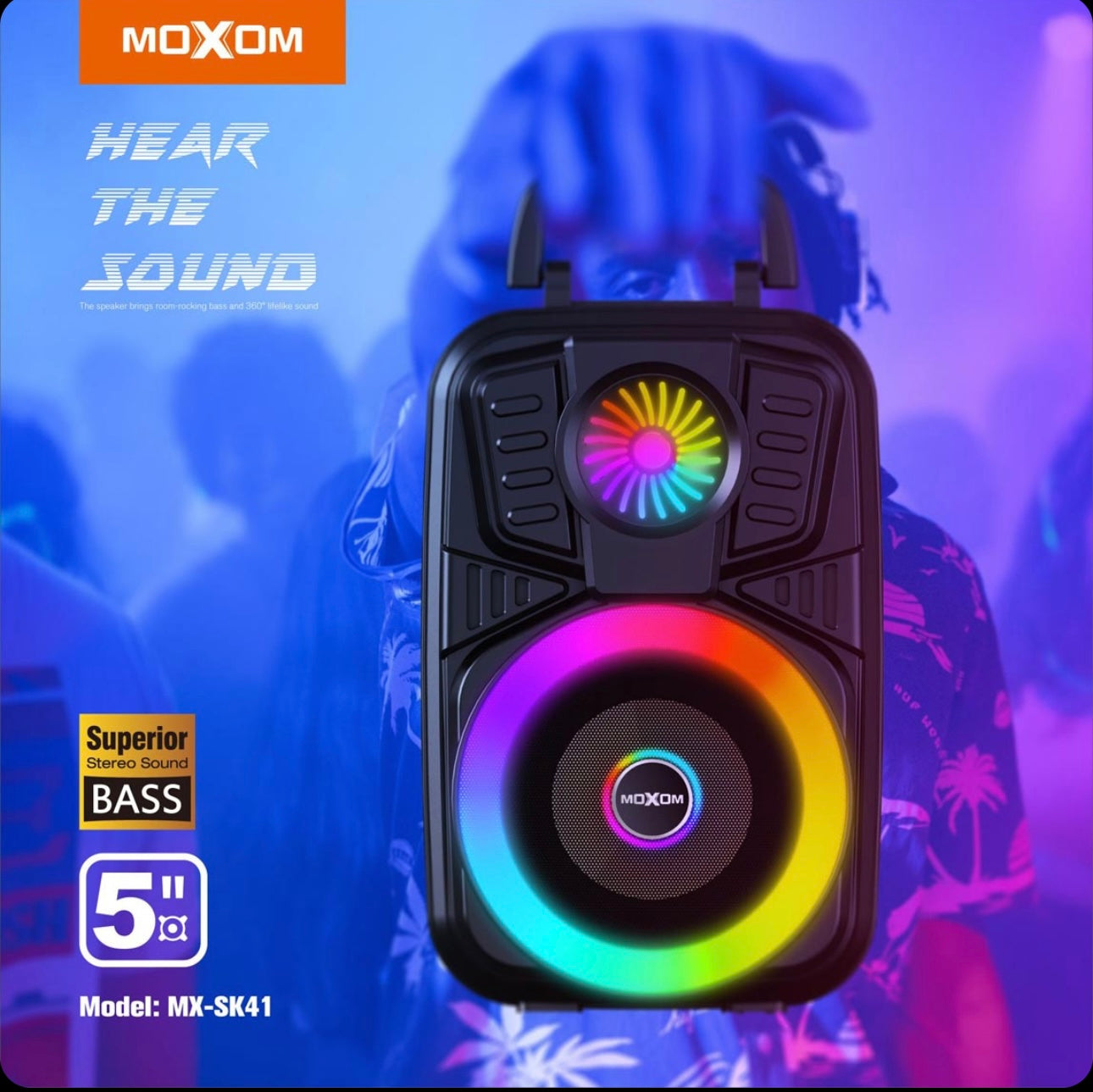 SuperPower Wireless Speaker with microphone Moxom MX-SK41