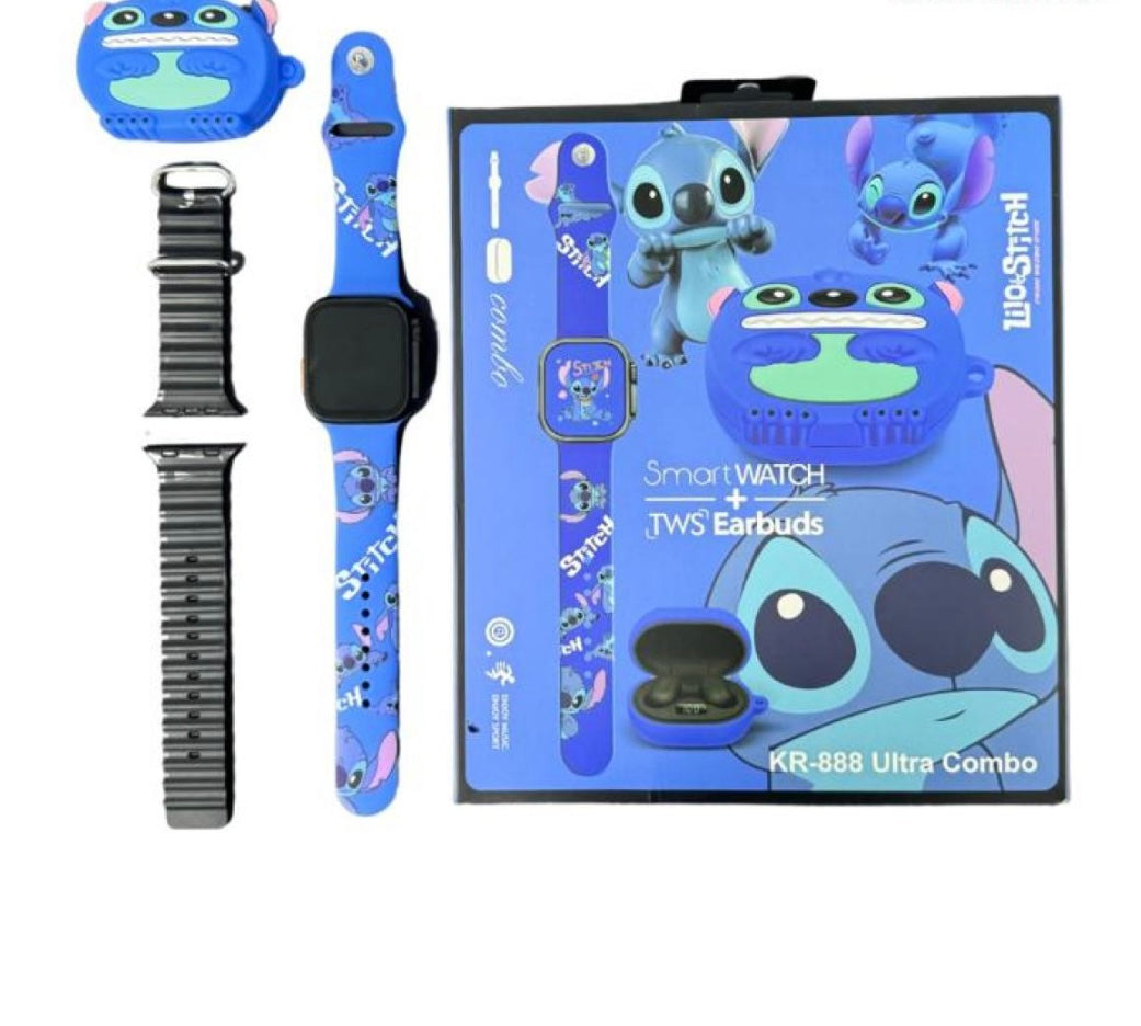 3 IN 1 Kids Combo KR-888 Smartwatch+Earbuds+Charger