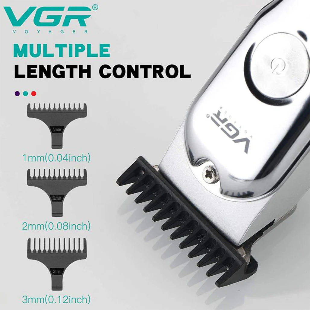 VGR V-071 Hair Trimmer For Men, Silver