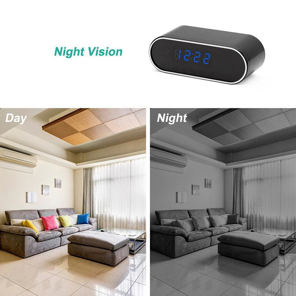 Alarm Clock HD Wifi Spy Camera with Night Vision