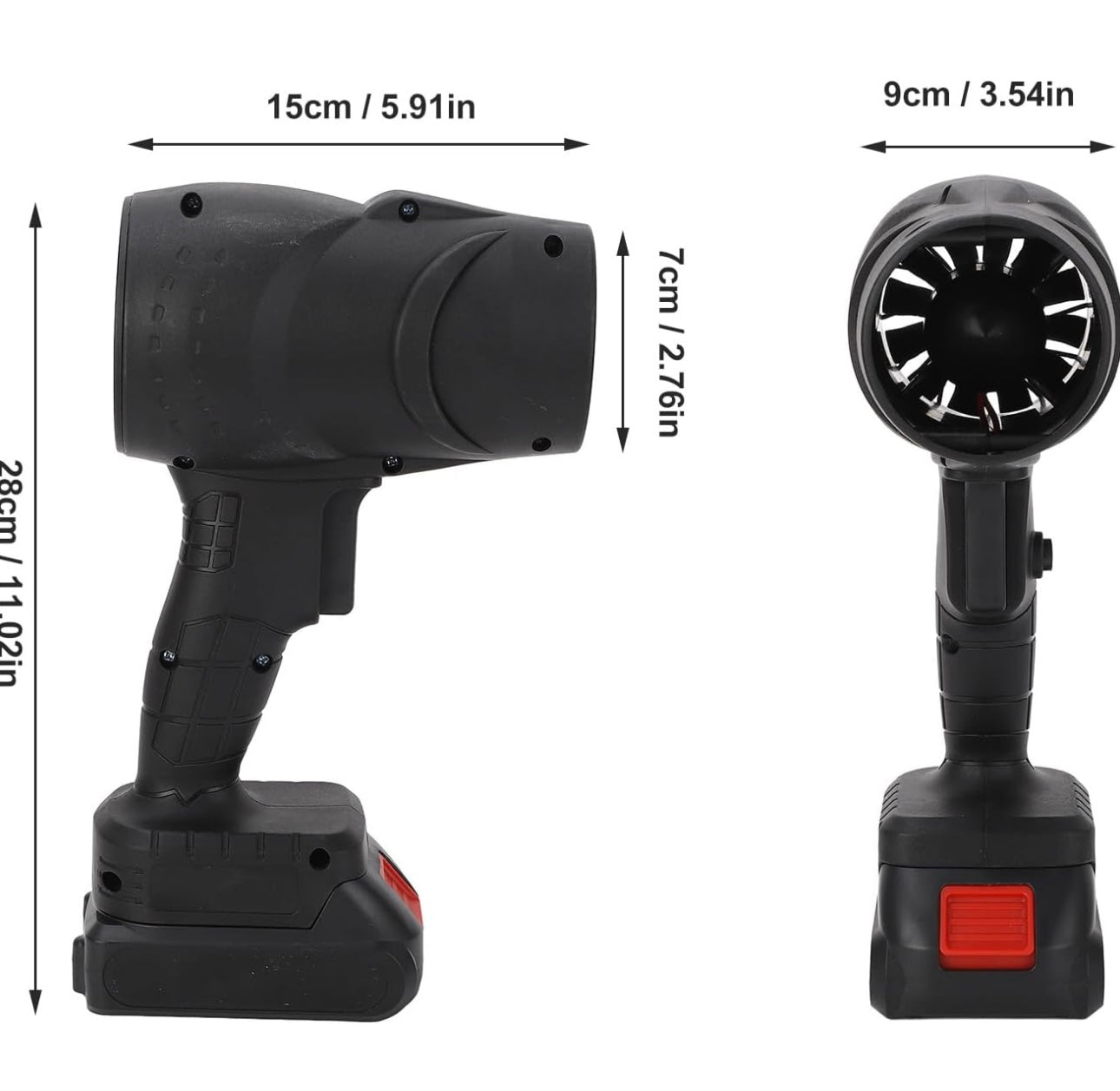 Stepless Speed Blower, Electric Air Duster, Portable and Compact, Powerful Motor,Material, for Blowing, Drying, Dust Blowing, Snow Blowing, Yard Cleaning