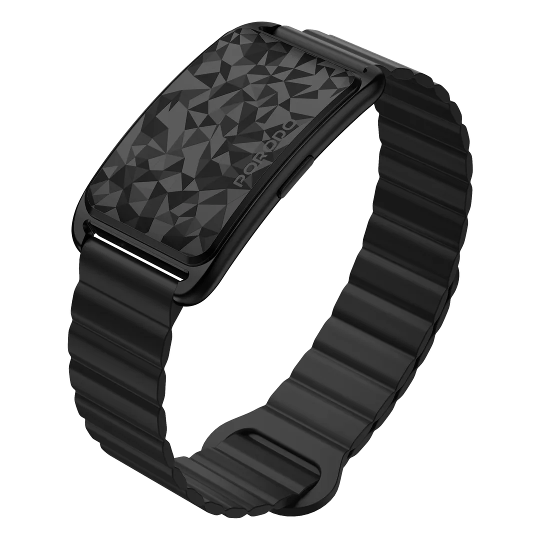 Porodo TrackFit Arc Smart Fitness Tracker with a magnetic strap