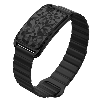 Porodo TrackFit Arc Smart Fitness Tracker with a magnetic strap