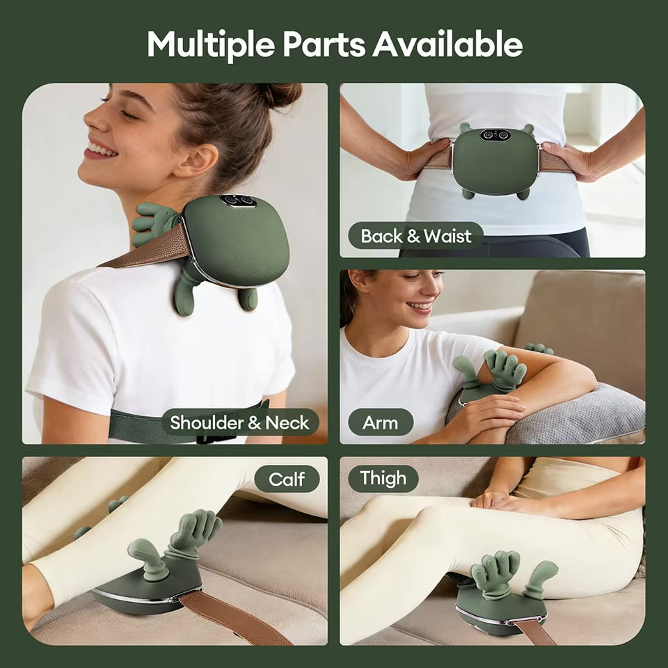 Neck Shoulder Massager Finger Pressure  Neck Back and Shoulder Massager Electric Kneading Neck Deep Massage Muscle Relax