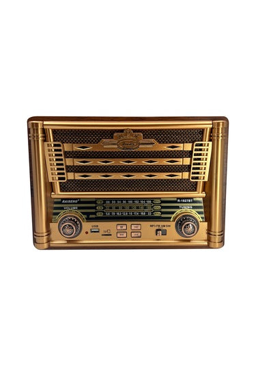 AM/FM Radio Bluetooth Speaker Classic Vintage Design Rechargeable