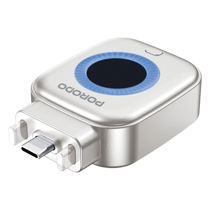 Porodo Auto Release Smart Auto-Cutoff Charging Adapter - Silver
