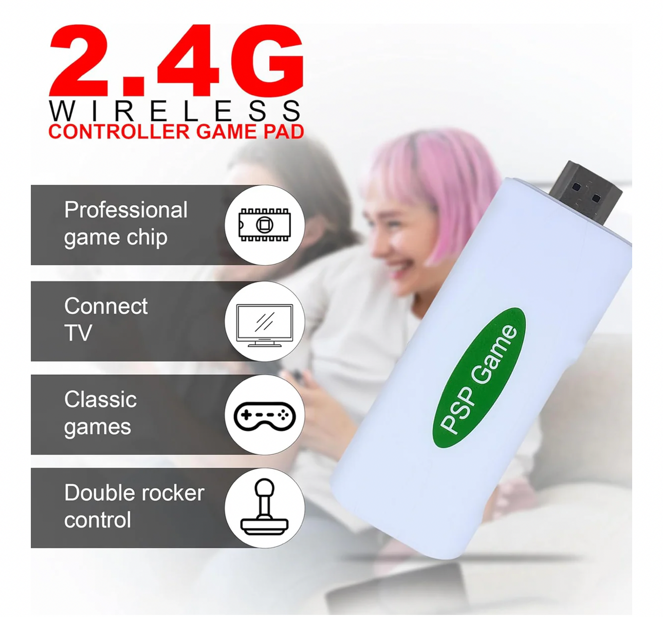 MA-18 Blast Box Edition Retro Game Console, 64GB Gaming Stick with 52 Emulators, 32,000+ Classic Games Including GTA vice city, NBA, Tekken, Pes19, White