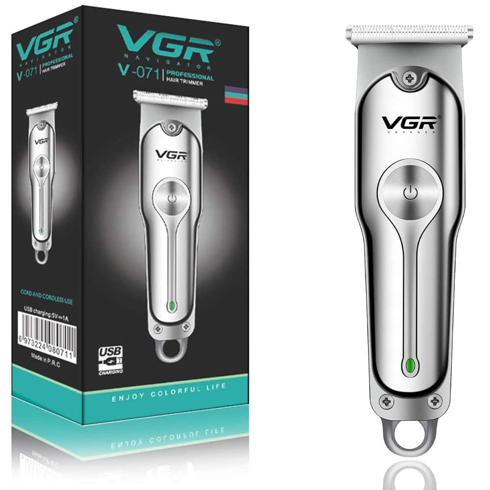 VGR V-071 Hair Trimmer For Men, Silver