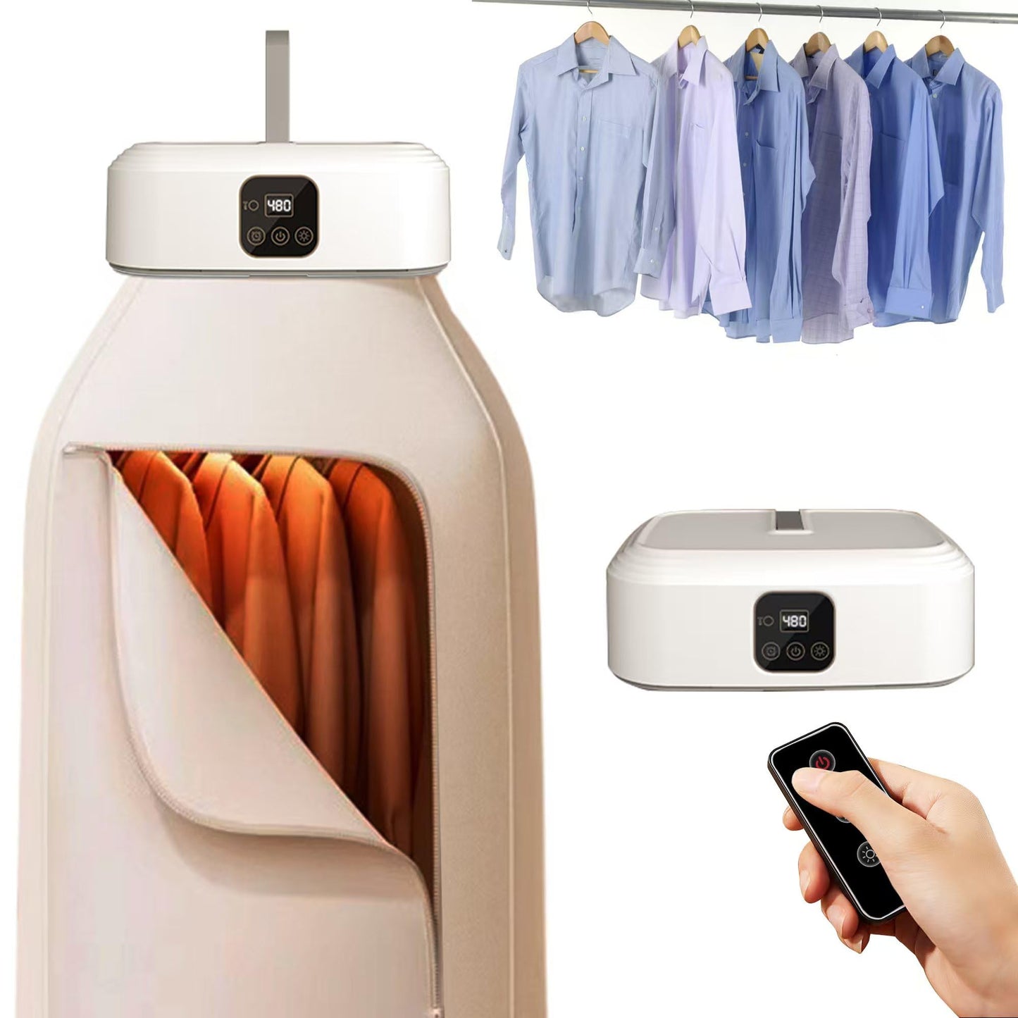 Portable Clothes Dryer Mini Dryer Machine With 360°Full Hot Air Drying Foldable Laundry Dryers Dryer Machine for Underwear Socks