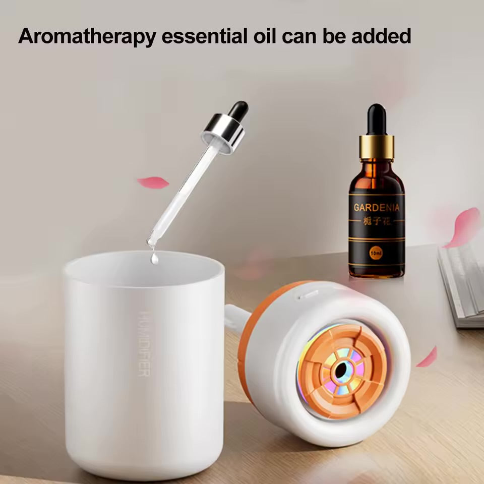 Mini Air Humidifier USB Electric Aroma Essential Oil Diffuser Purifier Aromatherapy Mist Maker Color Lights For Car Home Bedroom