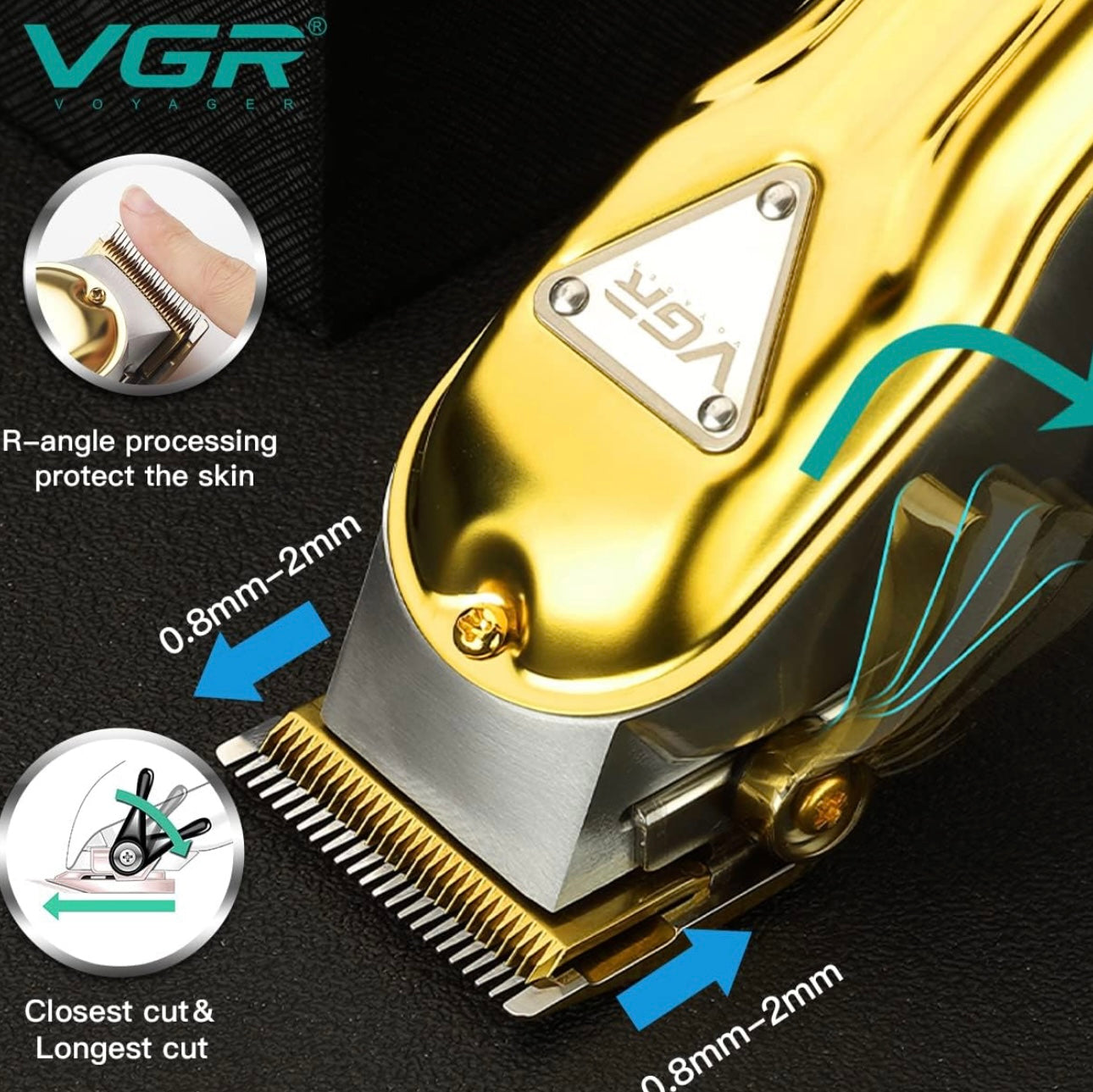 VGR V-140 Professional Hair Trimmer for Men Runtime: 300 min