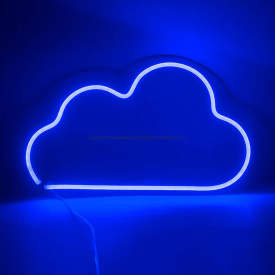 Cloud Neon Signs, LED Cloud Neon Light for Wall Decor, Battery or USB Powered Cloud Sign Shaped Decoration Wall Lights for Bedroom Aesthetic Teen Girl Kid Room Christmas Birthday Wedding Party