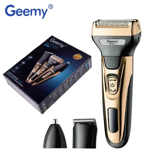 GEEMY GM-6650, 3 in 1 Rechargeable Shaver & Trimmer Set