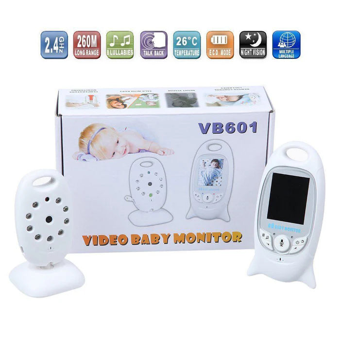 Video Baby Monitor Vb601 Wireless Video Baby Monitor Night Vision Motion Detection Small Camera Two Way Intercom LED Temperature Monitoring Monitor Your Baby Easily