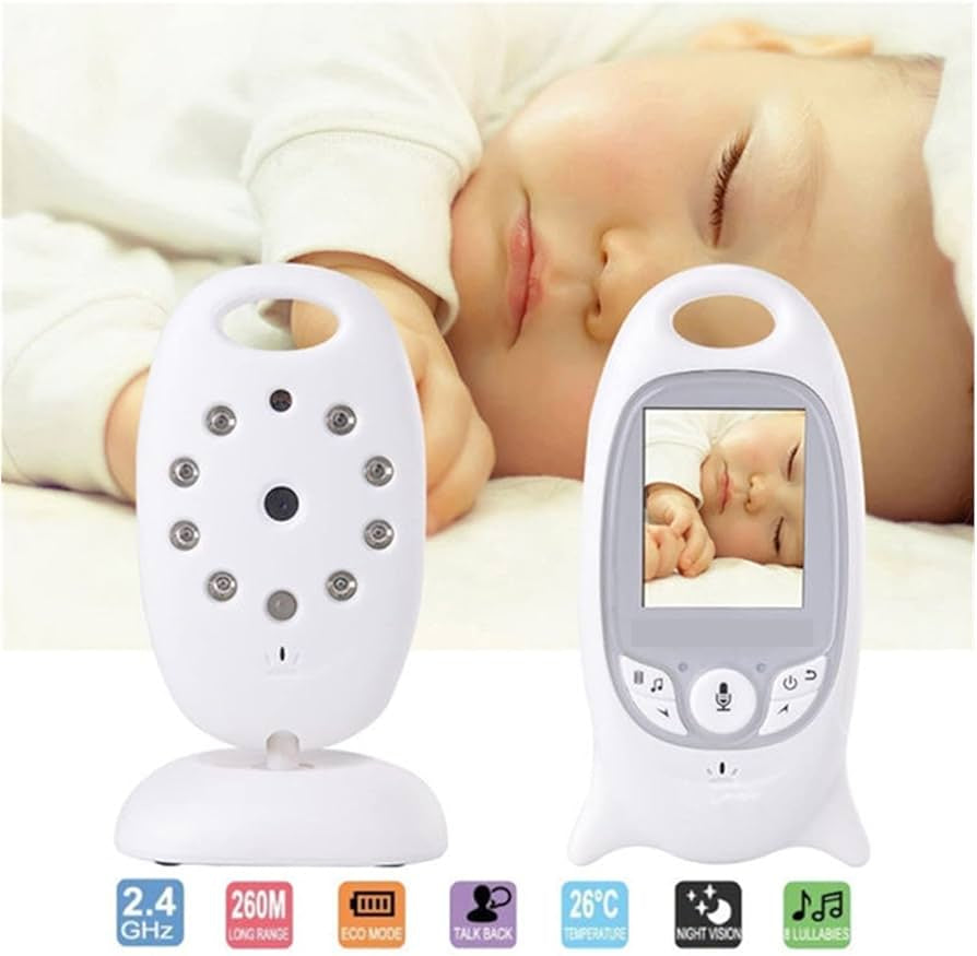 Video Baby Monitor Vb601 Wireless Video Baby Monitor Night Vision Motion Detection Small Camera Two Way Intercom LED Temperature Monitoring Monitor Your Baby Easily