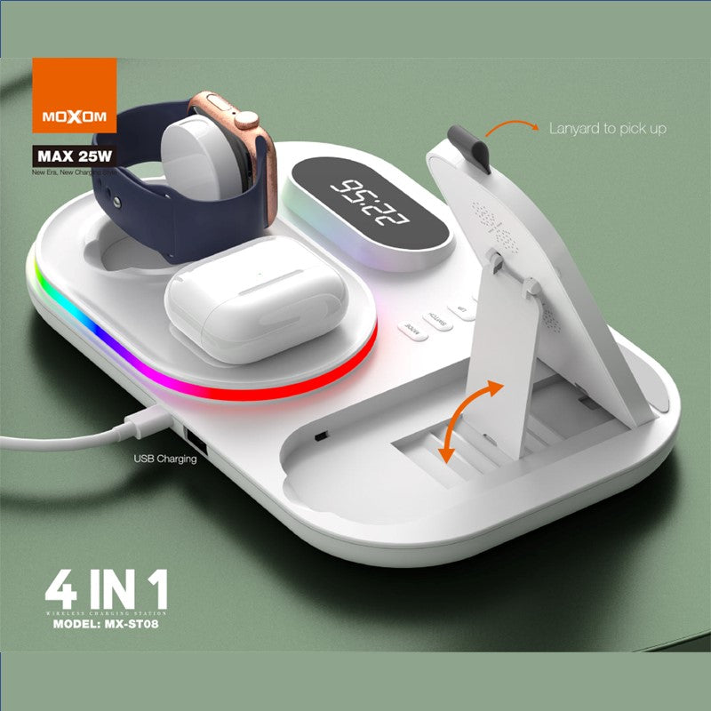 Moxom MX-ST08 4 in 1 Wireless Charging Station