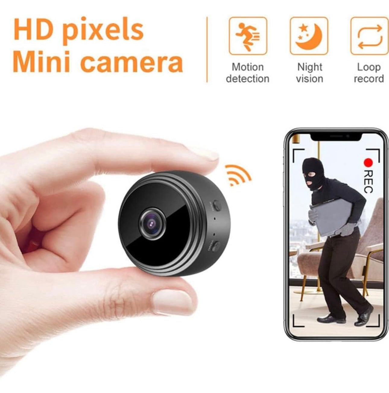 A9 Mini WiFi Camera 1080P HD IP Home Security Camera, Magnetic Wireless Mini Camcorder with Micro Video Surveillance and IR Night Vision