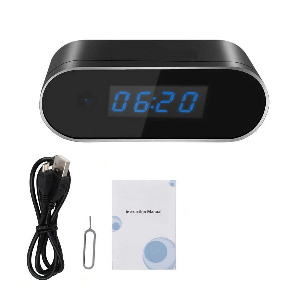 Alarm Clock HD Wifi Spy Camera with Night Vision