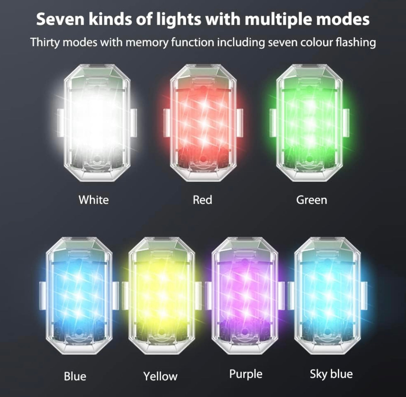 Car Remote Control Flashlight, High Brightness Wireless LED Flashlight, 7-Color LED