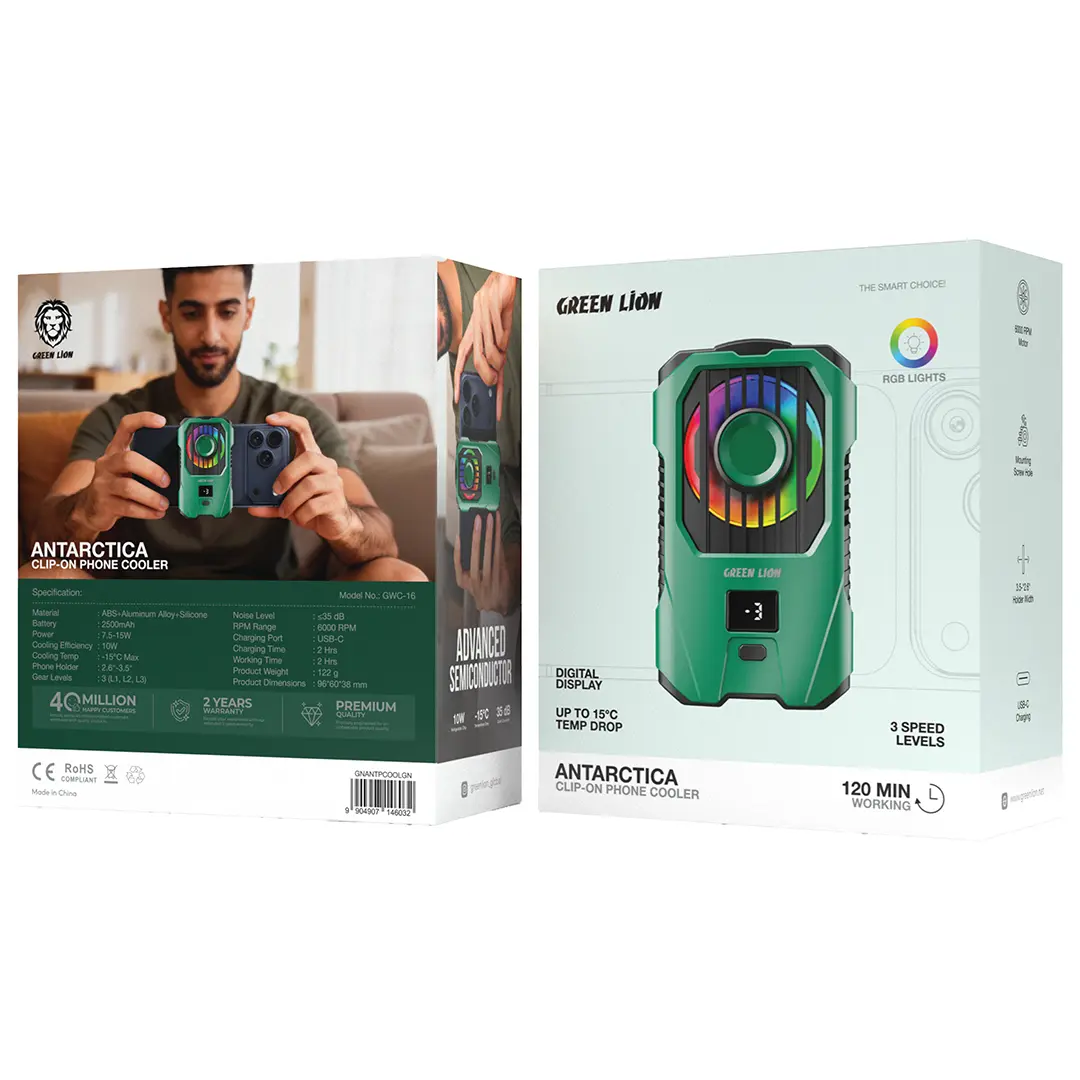 Green Lion Antarctica Clip-On Phone Cooler