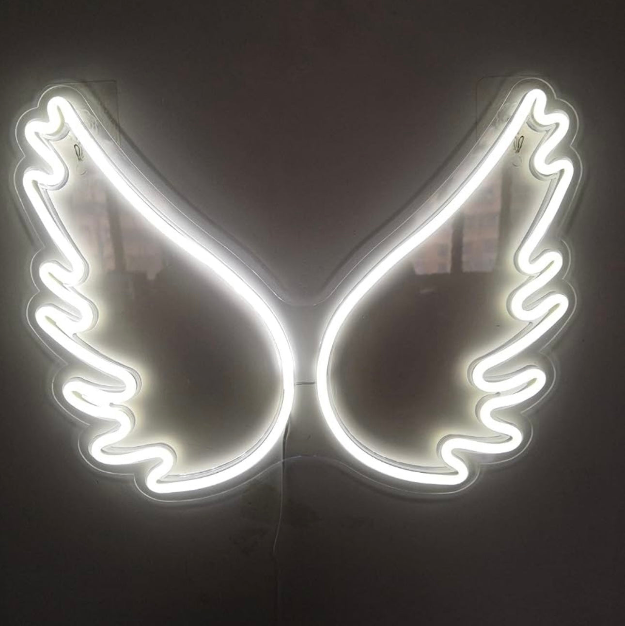 Neon Night Light,Angel Wings Neon Signs,USB Powered Acrylic Neon Signs,for Girl Bedroom, Kids Room,Wedding Decor,Teenage Birthday’s Gift