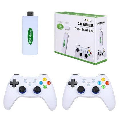 MA-18 Blast Box Edition Retro Game Console, 64GB Gaming Stick with 52 Emulators, 32,000+ Classic Games Including GTA vice city, NBA, Tekken, Pes19, White