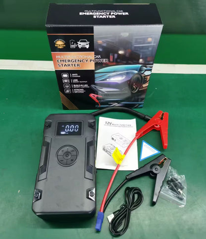 Multi Function High Quality 600A Ultra Safe 12V Battery Booster Car Jumper Battery Pack Jump Starter With Light