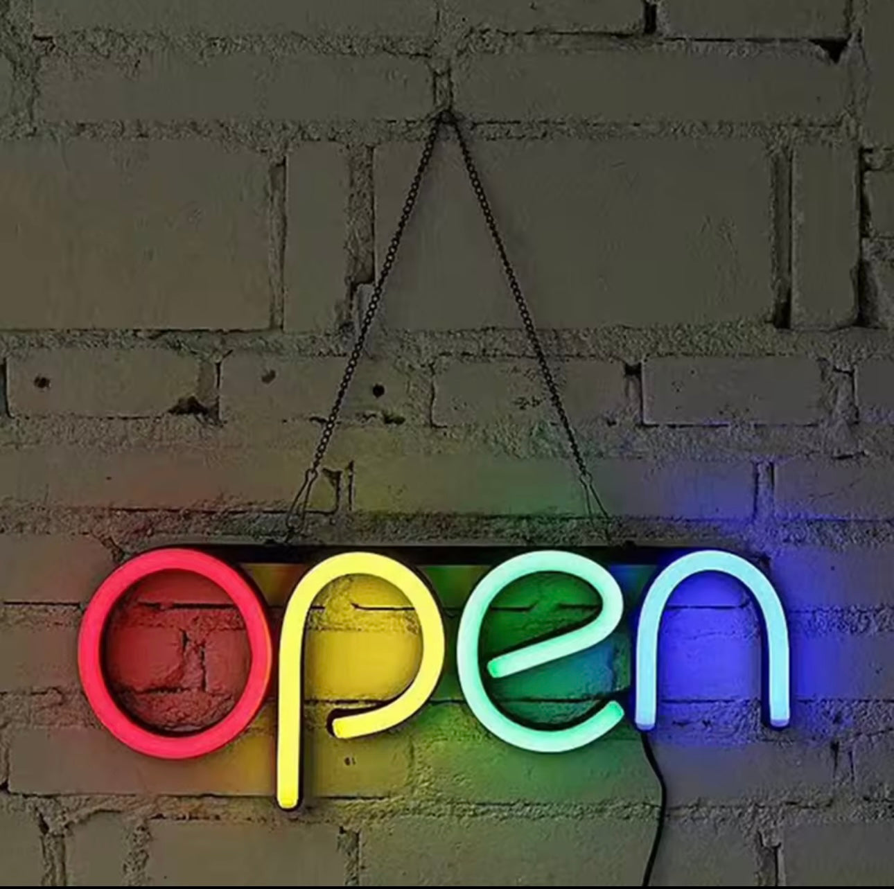 Open LED Neon Sign Handmade Door Hanging LED Flex Custom Neon Sign Store Bar Restaurant Coffee Business Open Sign