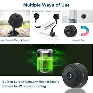 A9 Mini WiFi Camera 1080P HD IP Home Security Camera, Magnetic Wireless Mini Camcorder with Micro Video Surveillance and IR Night Vision