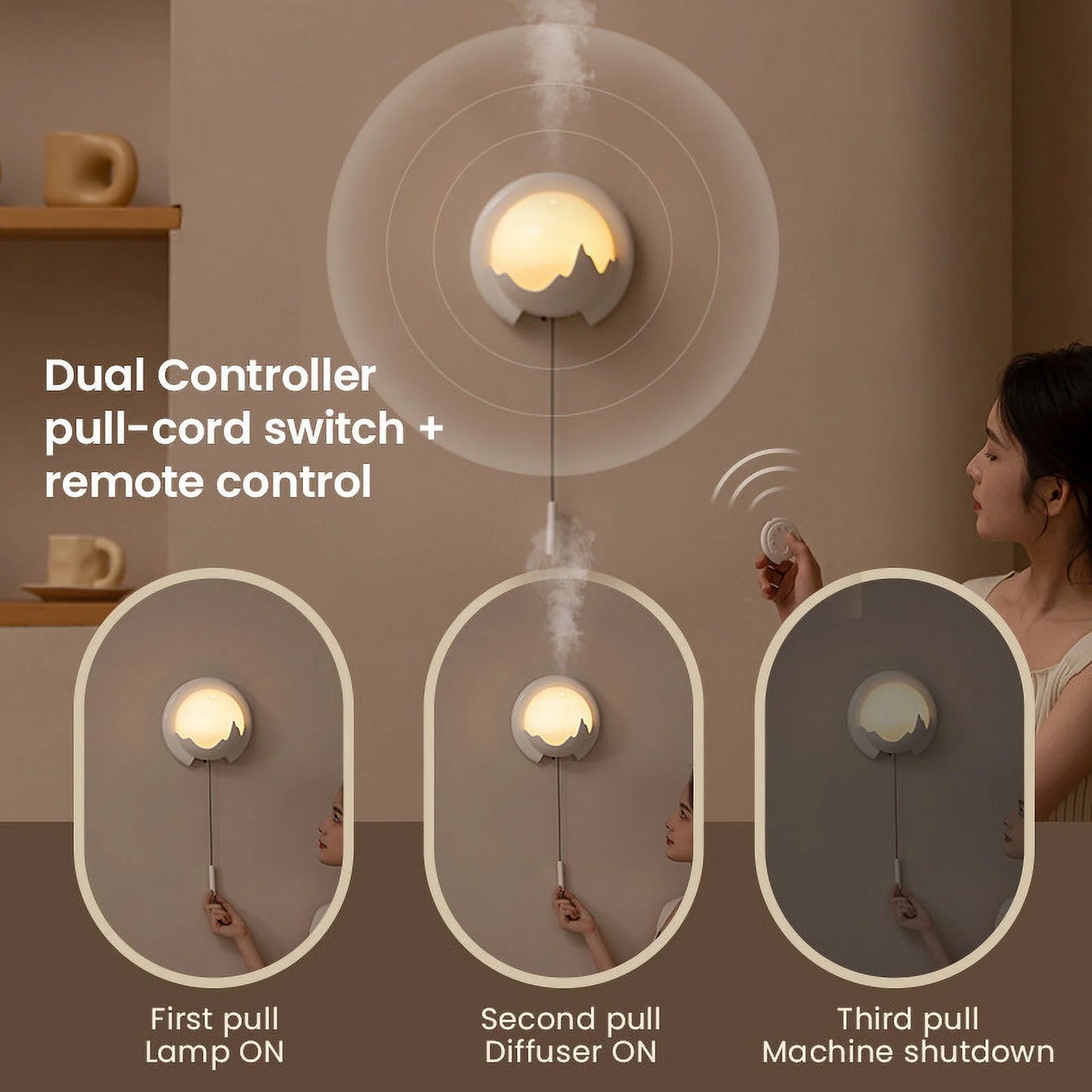 Wall-Mounted Lamp Aroma Diffuser